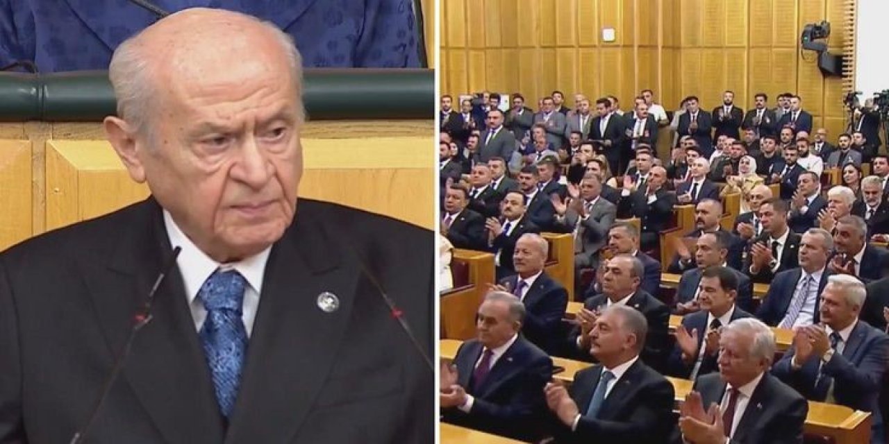 Bahçeli, Parti Grubunda A Milli Takım İçin Hazırlattığı Marşı Dinletti