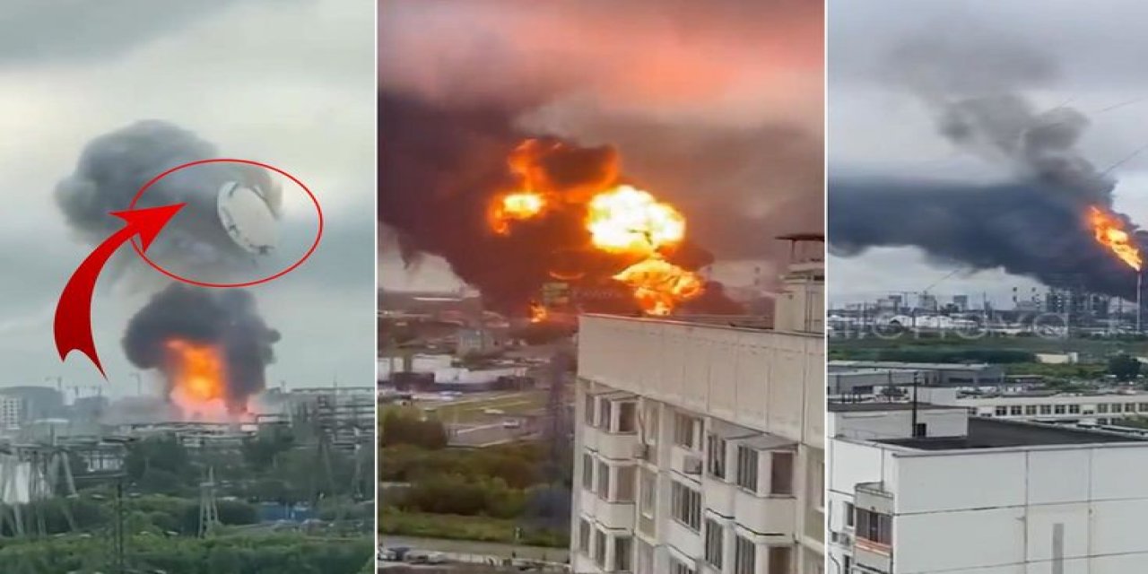 Rusya'nın Başkenti Vuruldu! Bina Resmen Havaya Uçtu, Şehir Alev Alev