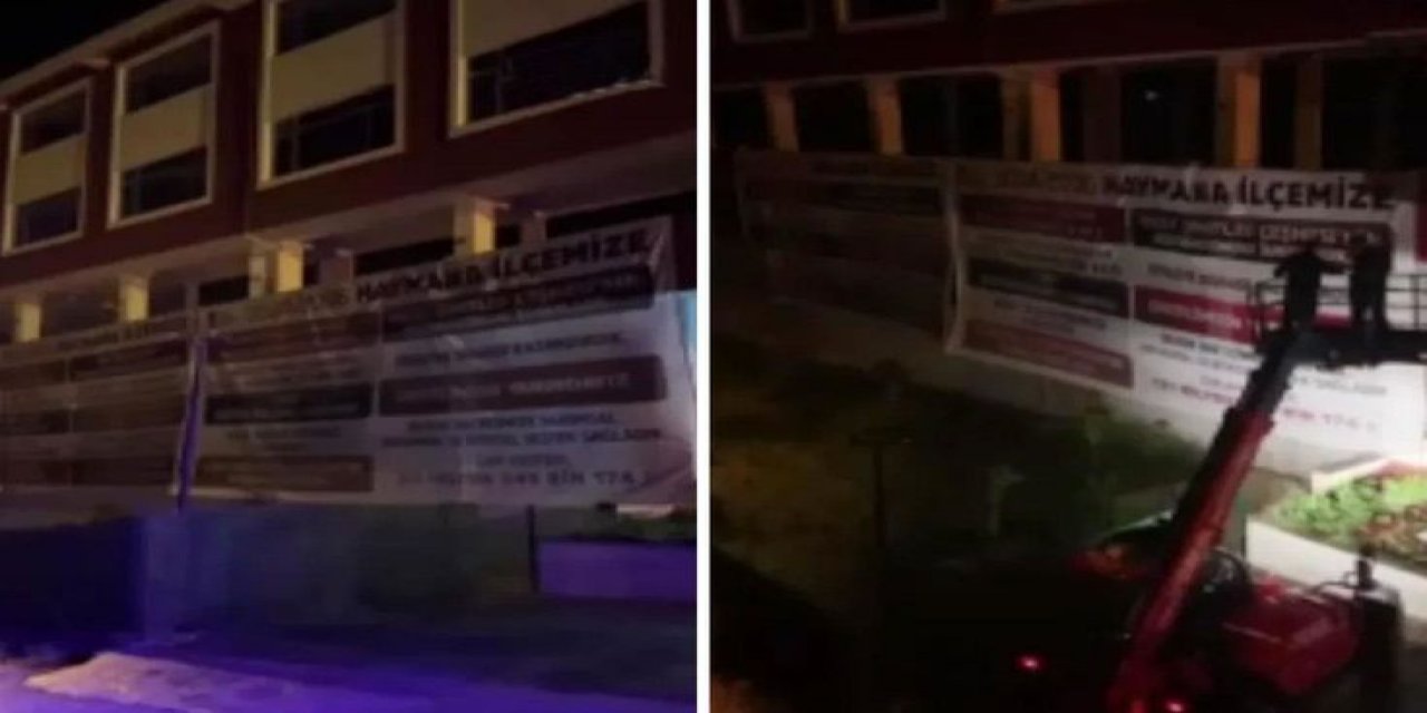 CHP’li Belediyeler Arasında Pankart Krizi: Ankara Büyükşehir Belediyesi Astı, Haymana Belediyesi Kaldırdı