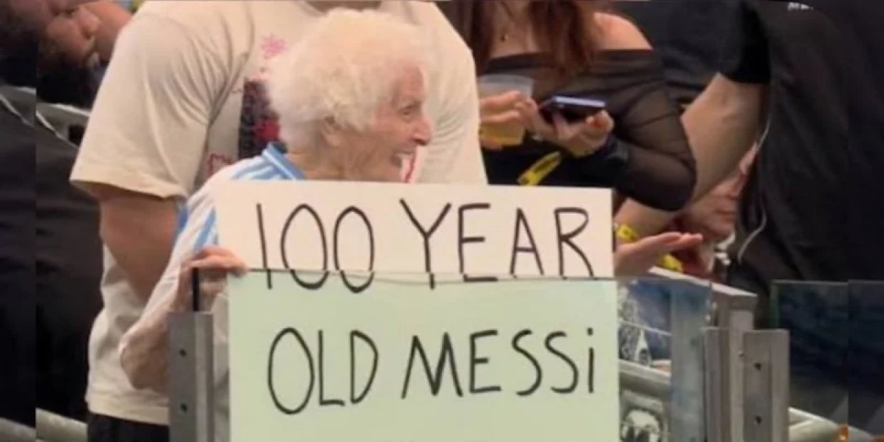 Tribünde Pankart Açtı: 100 Yaşındaki Messi Hayranı Dünya Kupası'nda