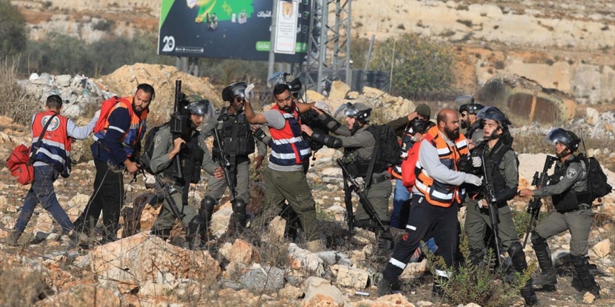 Batı Şeria'da 'Gazze'yle Dayanışma Yürüyüşü'ne Müdahale