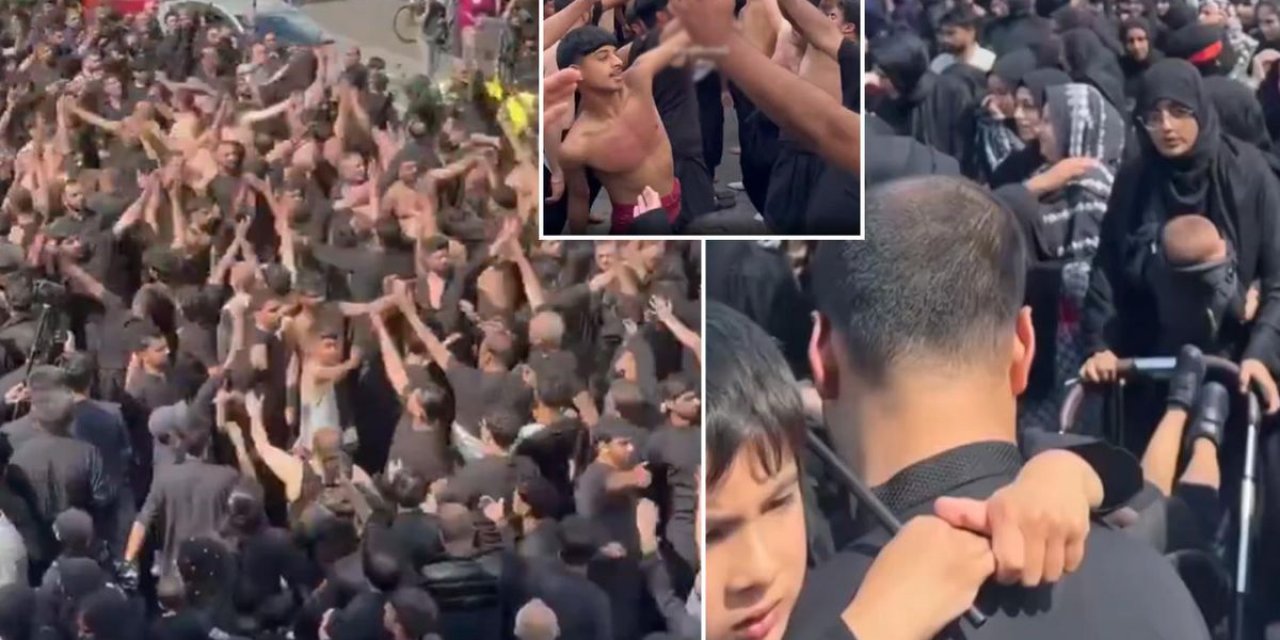 İngiltere'de Dikkat Çeken Yürüyüş! Görüntüler Tartışma Yarattı