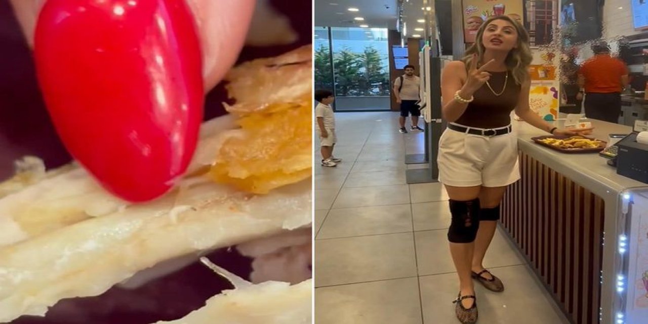 Ünlü Fast Food Zincirinde Mide Bulandıran Olay! Çocuğuna Aldığı Tavuk Kurtlu Çıktı