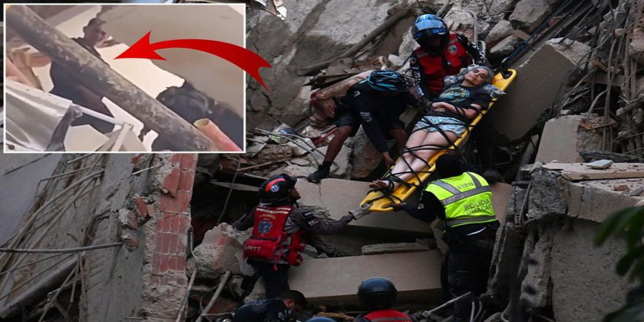 Yüzlerce Kişinin Öldüğü Depremde Skandal Görüntü! Askerler Değerli Eşyaları Çaldılar
