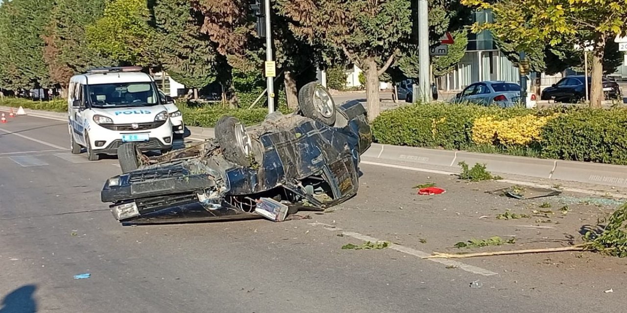 Korkunç Kaza! Takla Atan Otomobilin Sürücüsü Hayatını Kaybetti