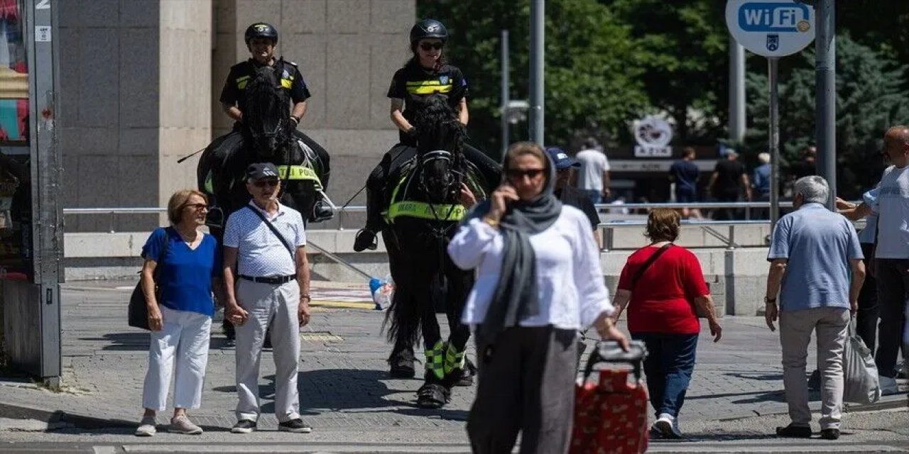 Başkentte Atlı Polisler Devriye Görevi Yürütüyor