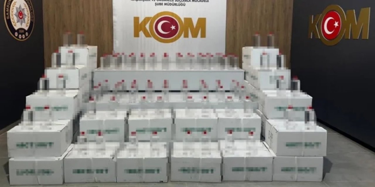 Samsun'da 1 Tona Yakın Kaçak Etil Alkol Ele Geçirildi