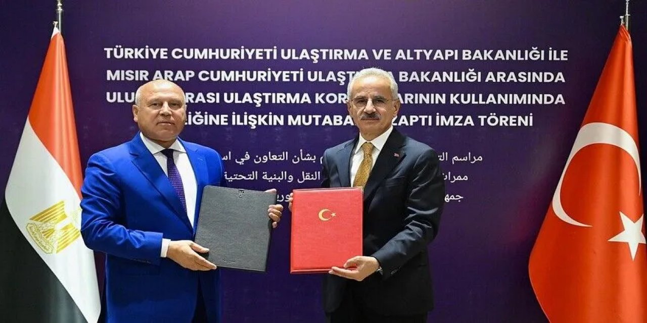 Türkiye İle Mısır Arasında Uluslararası Ulaştırma Koridorlarına İlişkin Mutabakat Zaptı İmzalandı