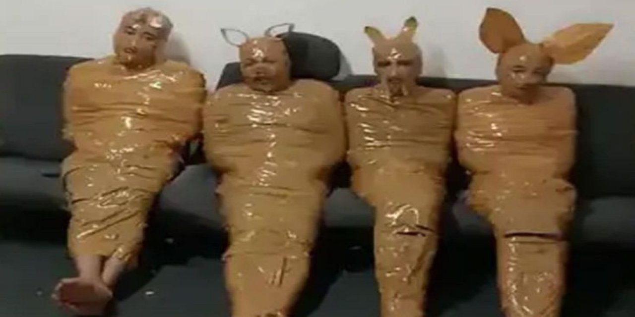 Mahalleliden Hırsızlara Sıra Dışı Tuzak: Yakalayıp Koli Bandıyla "Teletabilere" Benzettiler