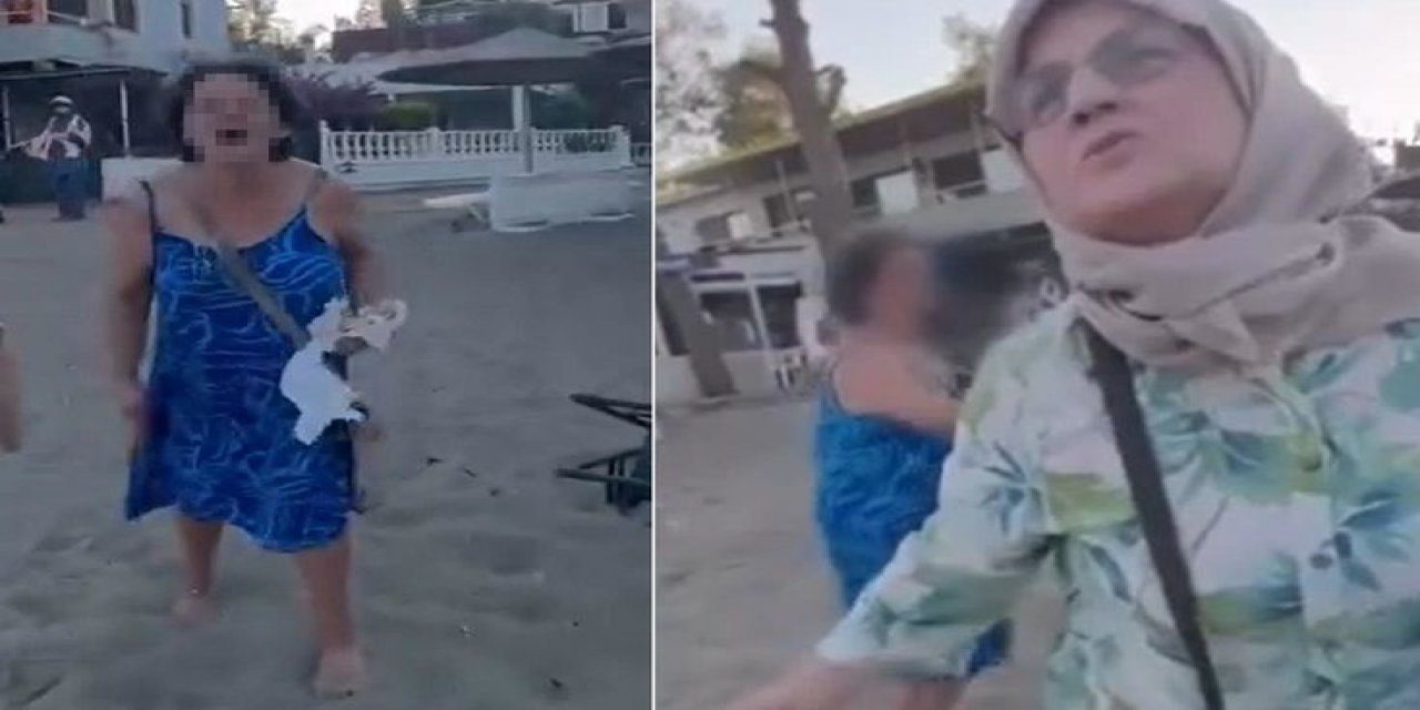 Plajda Oturan Başörtülü Anne İle Kızına Saldıran Kadına Tutuklama Talebi
