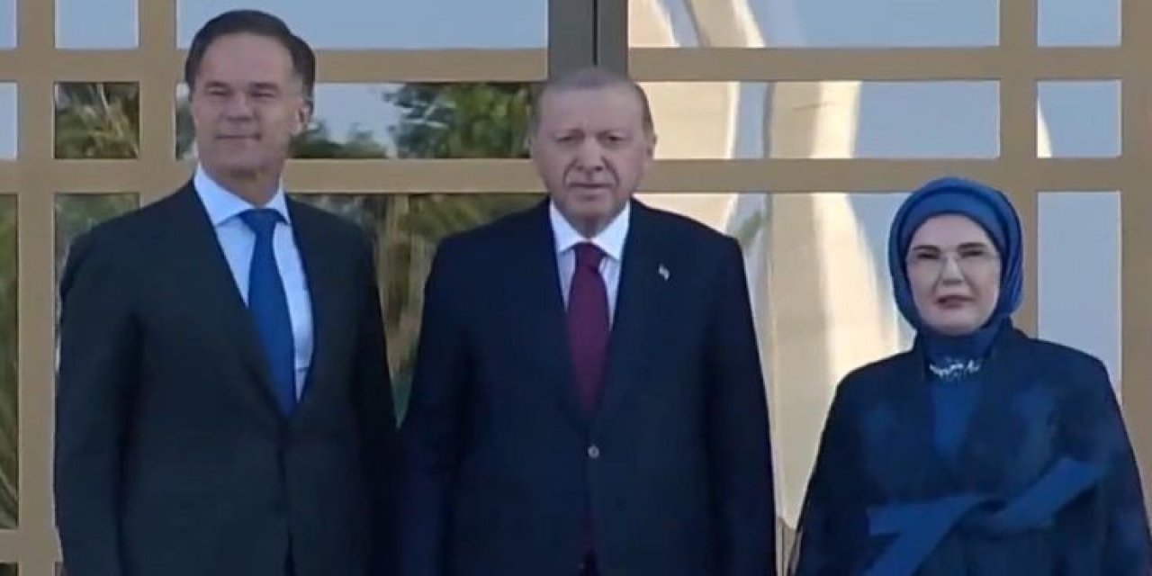 NATO Liderleri Şerefine Beştepe'de Resepsiyon! Erdoğan Çifti Liderleri Karşılıyor