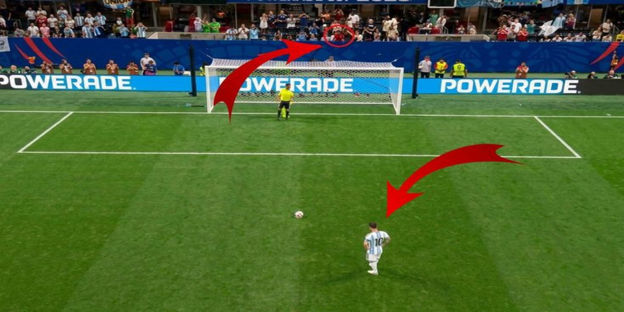 Görüntüdeki İsmi Hepiniz Tanıyorsunuz! Messi Penaltıyı Kaçırsın Diye Şekilden Şekle Girdi