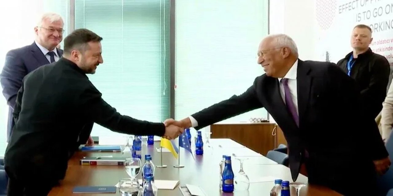 AB Konseyi Başkanı Costa, Ukrayna Devlet Başkanı Zelenskiy'le Görüştü