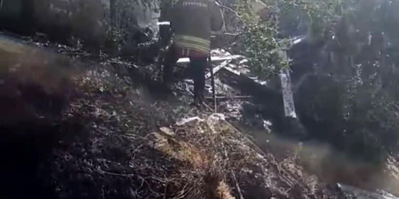 Kırıkhan'da Bahçede Yangın