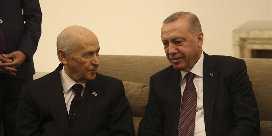 Erdoğan İle Bahçeli Meclis'te Bir Araya Geldi