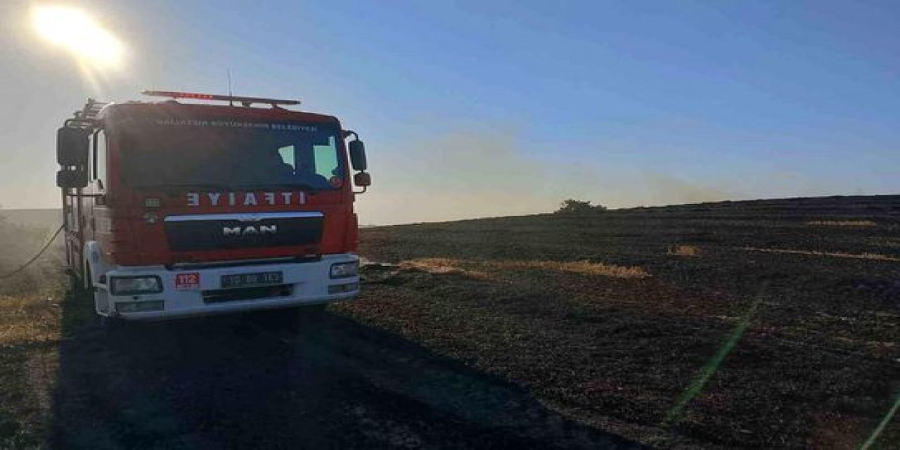 Susurluk'taki Arazi Yangını Ekiplerin Ortak Müdahalesiyle Söndürüldü