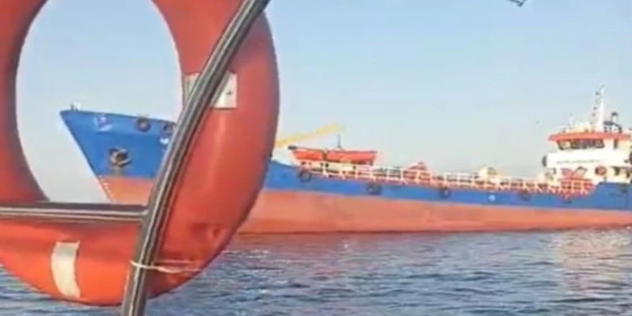 Yalova Açıklarında Tankerin Çarptığı Tekne Battı