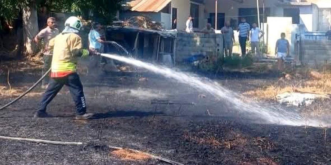 Hassa'da Bahçede Yangın Kontrol Altında