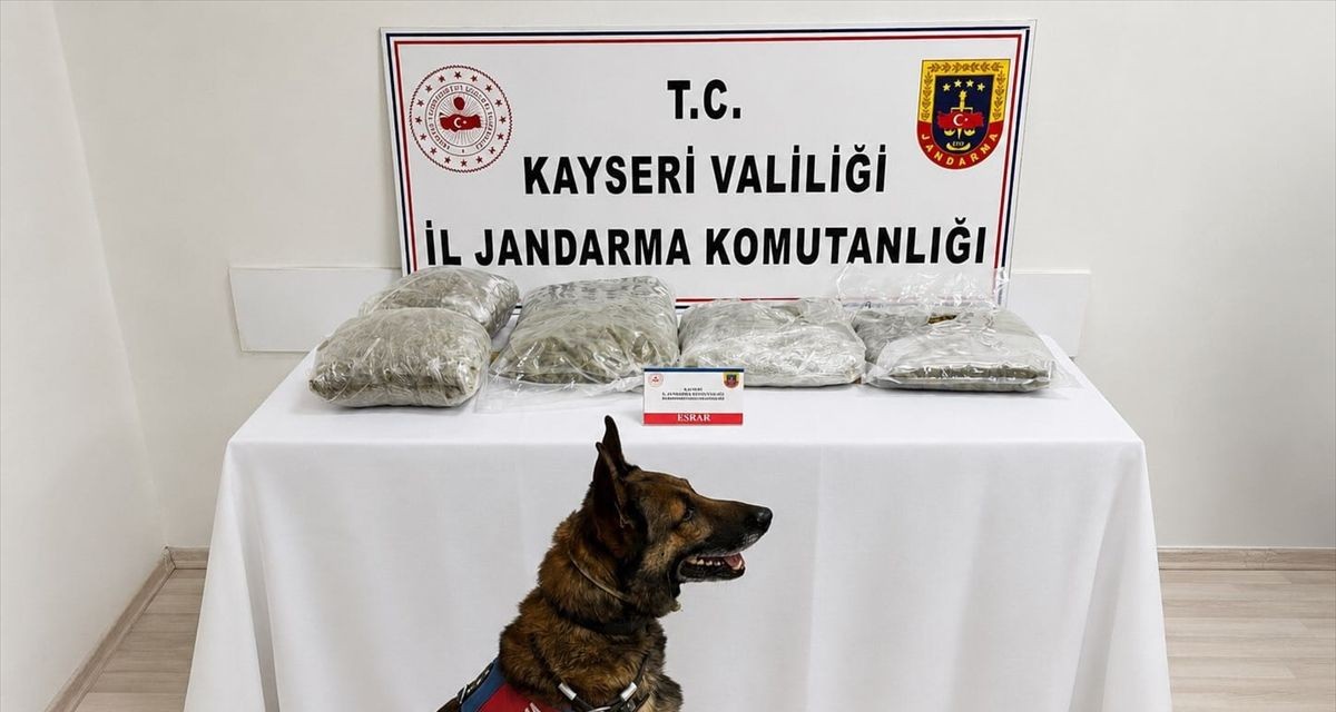 Kayseri'de 5 Kilogram Esrar Ele Geçirildi