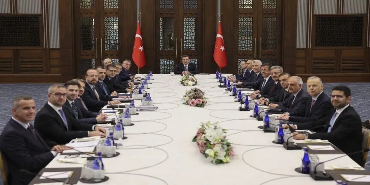 Ekonomi Koordinasyon Kurulu, Cumhurbaşkanı Yardımcısı Yılmaz Başkanlığında Toplandı