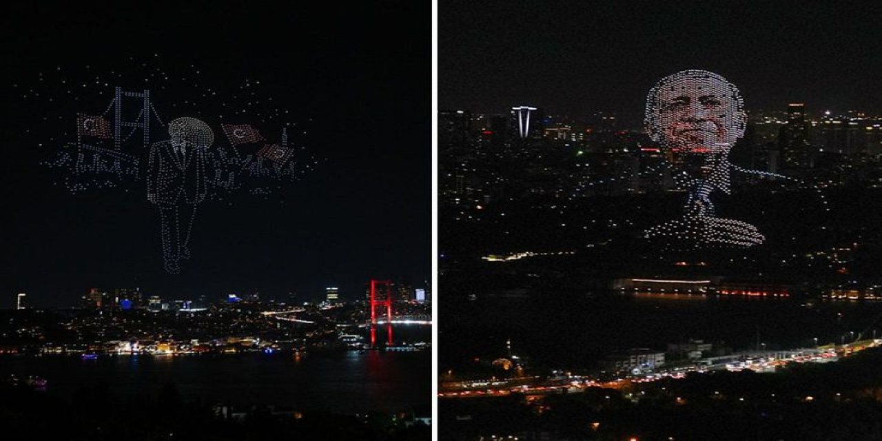 15 Temmuz'un 10. Yılında 1500 Dronlu Işık Gösterisi