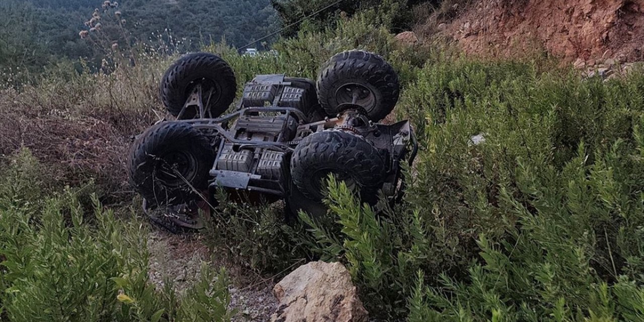 Alanya'da ATV Uçuruma Yuvarlandı