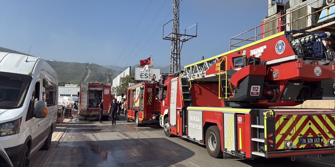 Kestel'de Fabrikada Yangın Söndürüldü