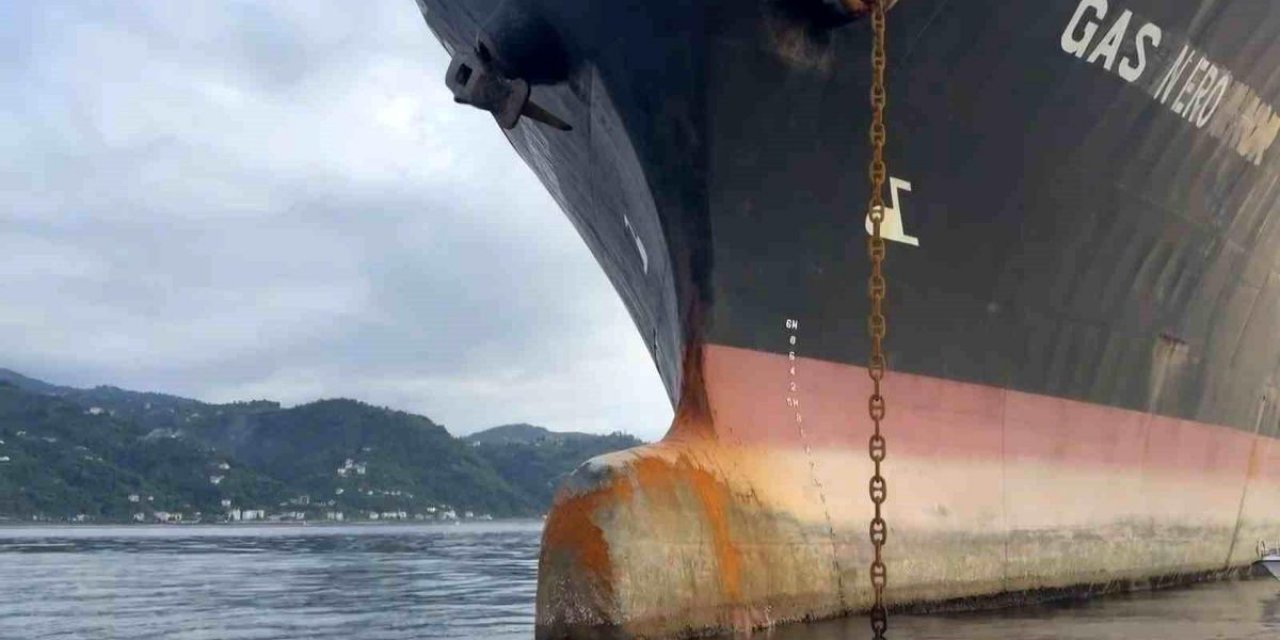 Dron Saldırısına Uğrayan LPG Tankeri Trabzon'da