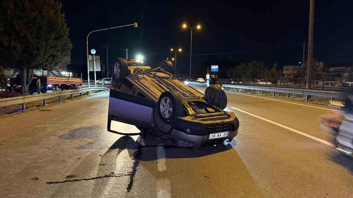 Sakarya'da Alkollü Sürücü Kaza Yaptı
