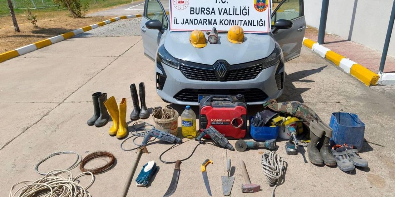 Bursa'da Kaçak Kazı Operasyonu