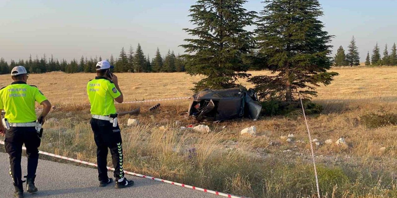 Karaman'da Takla Atan Araçta Sürücü Yaralandı