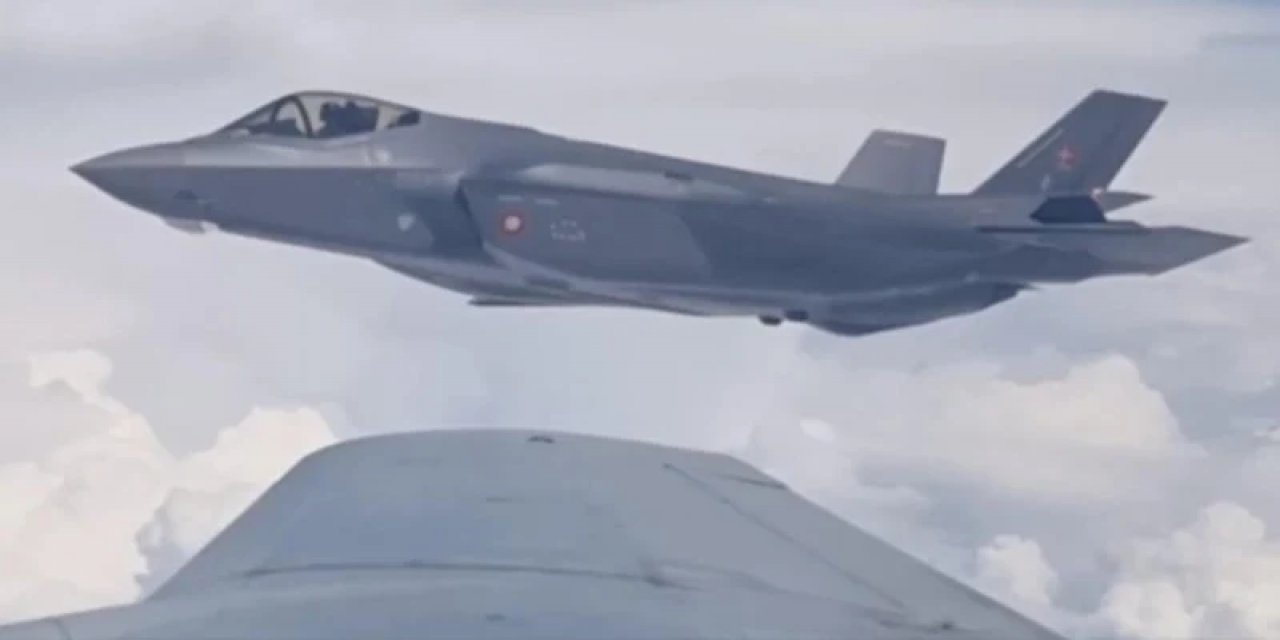 MSB Paylaştı: TSK Tankeri Danimarka'ya Ait F-35'e Yakıt İkmali Yaptı