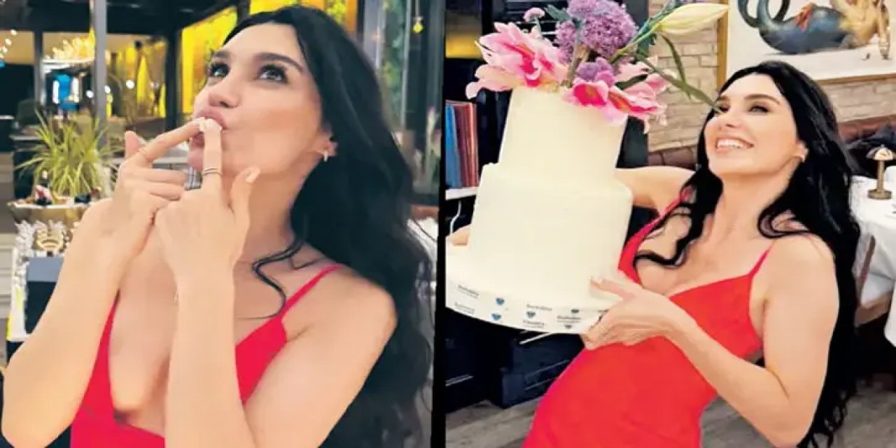 Kırmızı Şıklık! Burcu Kıratlı Yeni Yaşına 'Merhaba' Dedi