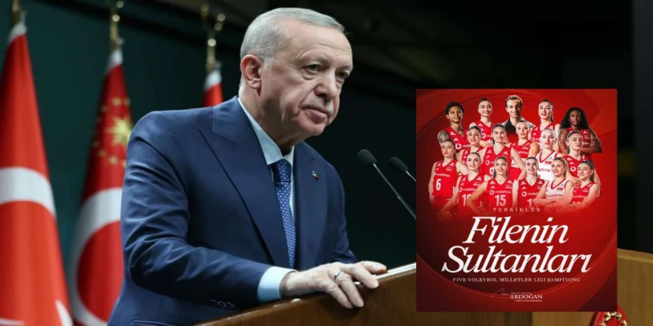 Cumhurbaşkanı Erdoğan’dan Filenin Sultanları’na Tebrik