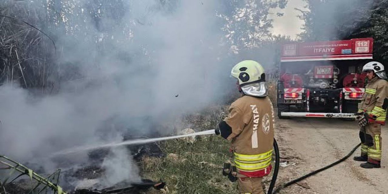 Defne'de Sazlık Yangını Kontrol Altına Alındı