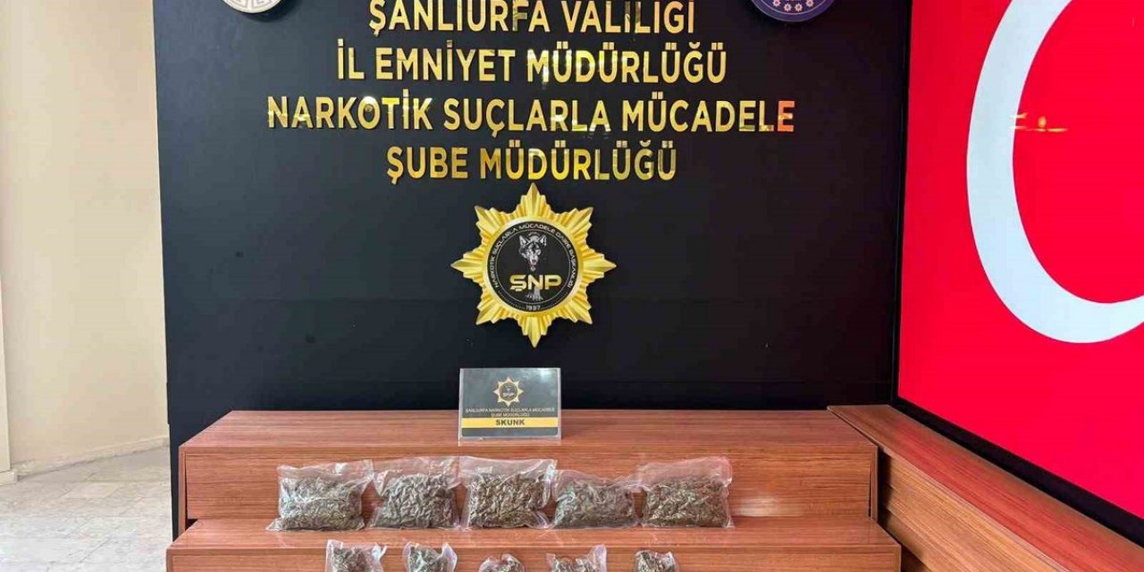 Şanlıurfa'da Uyuşturucu Operasyonu: 2 Kilo Skunk Ele Geçirildi