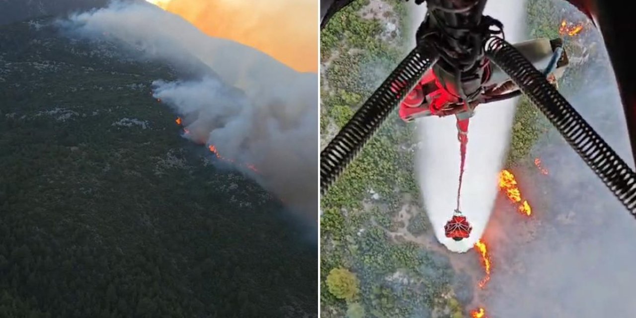 Antalya'nın Kaş İlçesinde Orman Yangını Çıktı! Ekipler Havadan Ve Karadan Müdahale Ediyor