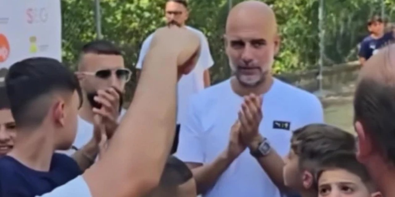 Guardiola, Filistinli Çocukları Yaz Kampında Ağırladı