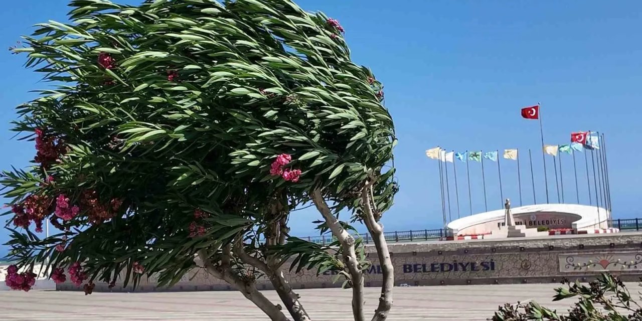 Mersin'de Kuvvetli Rüzgar Etkili Oluyor