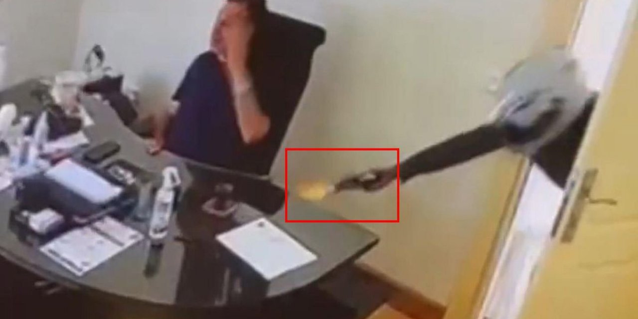 Görüntü Maalesef Türkiye'den! Kapıyı Açıp Peş Peşe Tetiğe Bastı