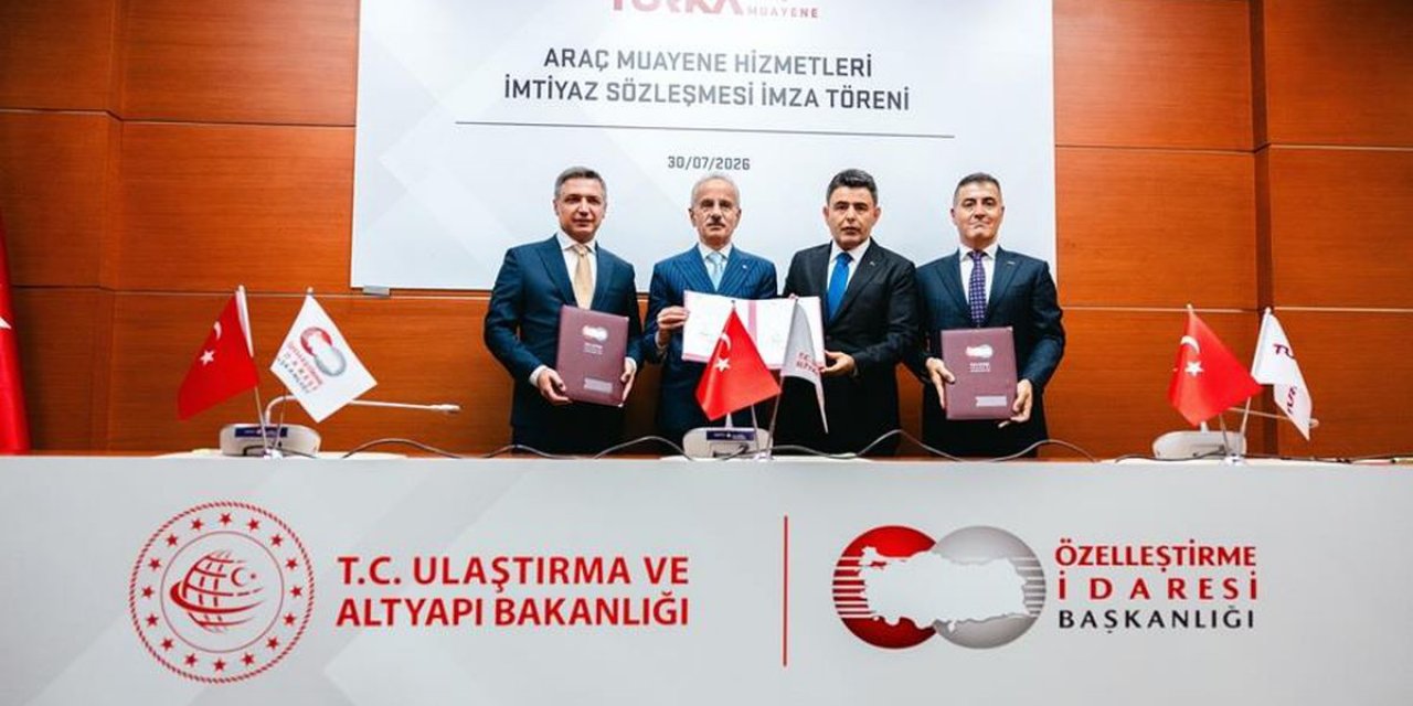 Türkiye'nin Yeni Nesil Araç Muayene Sistemi İçin İmtiyaz Sözleşmesi İmzalandı