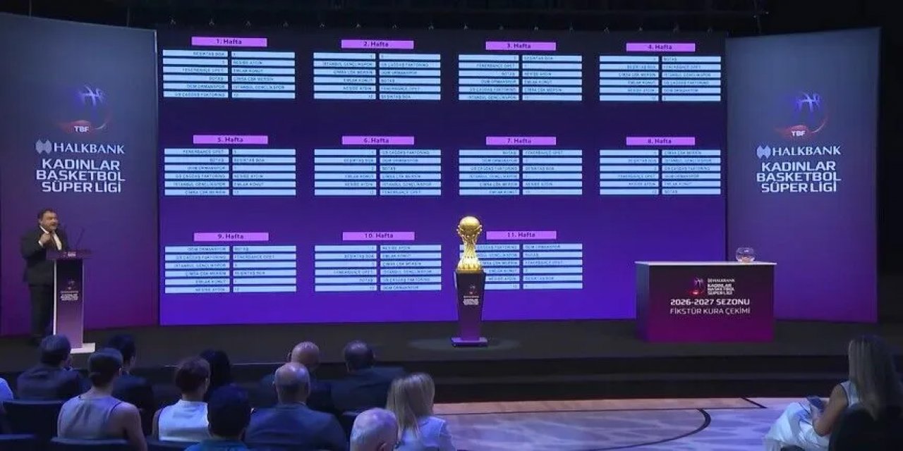 Halkbank Kadınlar Basketbol Süper Ligi'nin 2026-2027 Sezonu Fikstür Çekimi Yapıldı