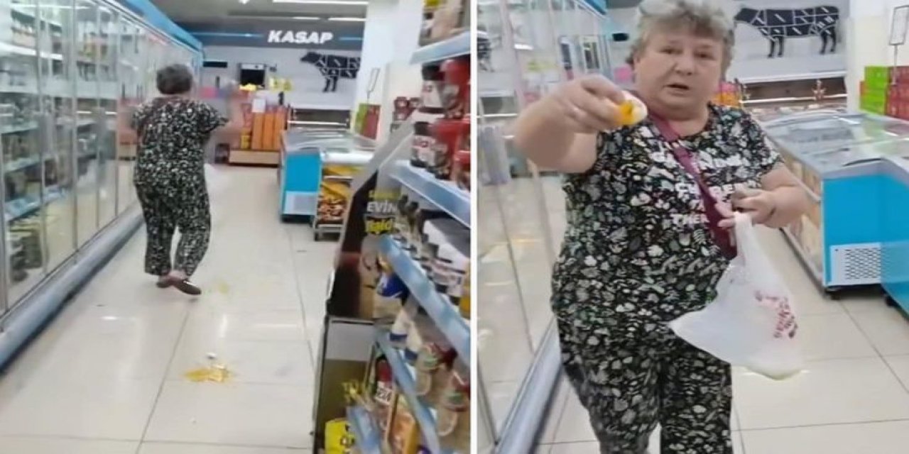 Yumurtaları Marketin İçinde Tek Tek Kırdı