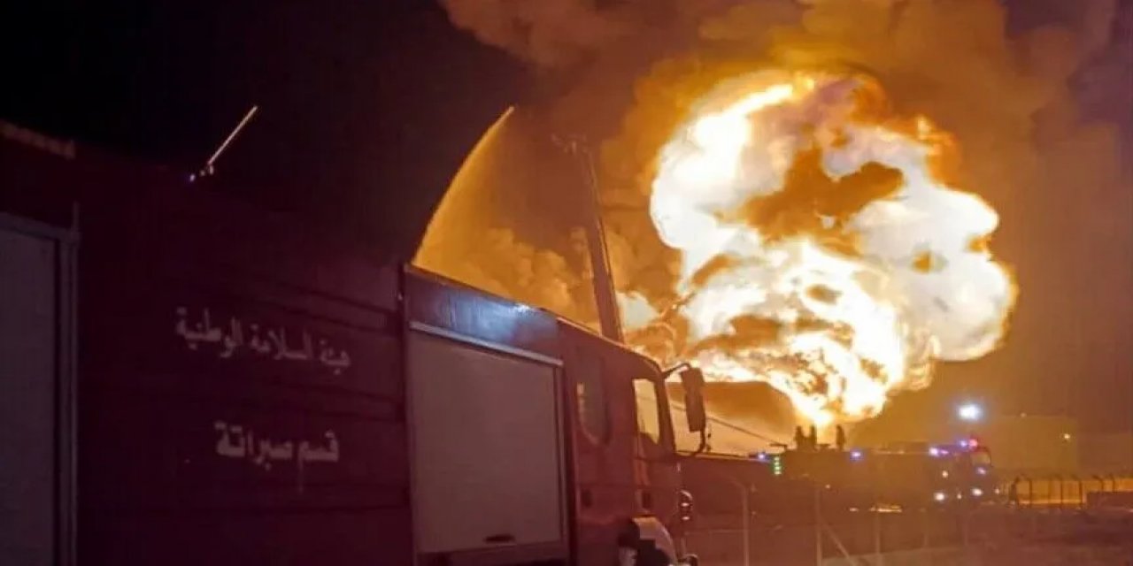 Libya'nın Zaviye Kentindeki Petrol Tesislerine Üçüncü Kez Dron Saldırısı Düzenlendi