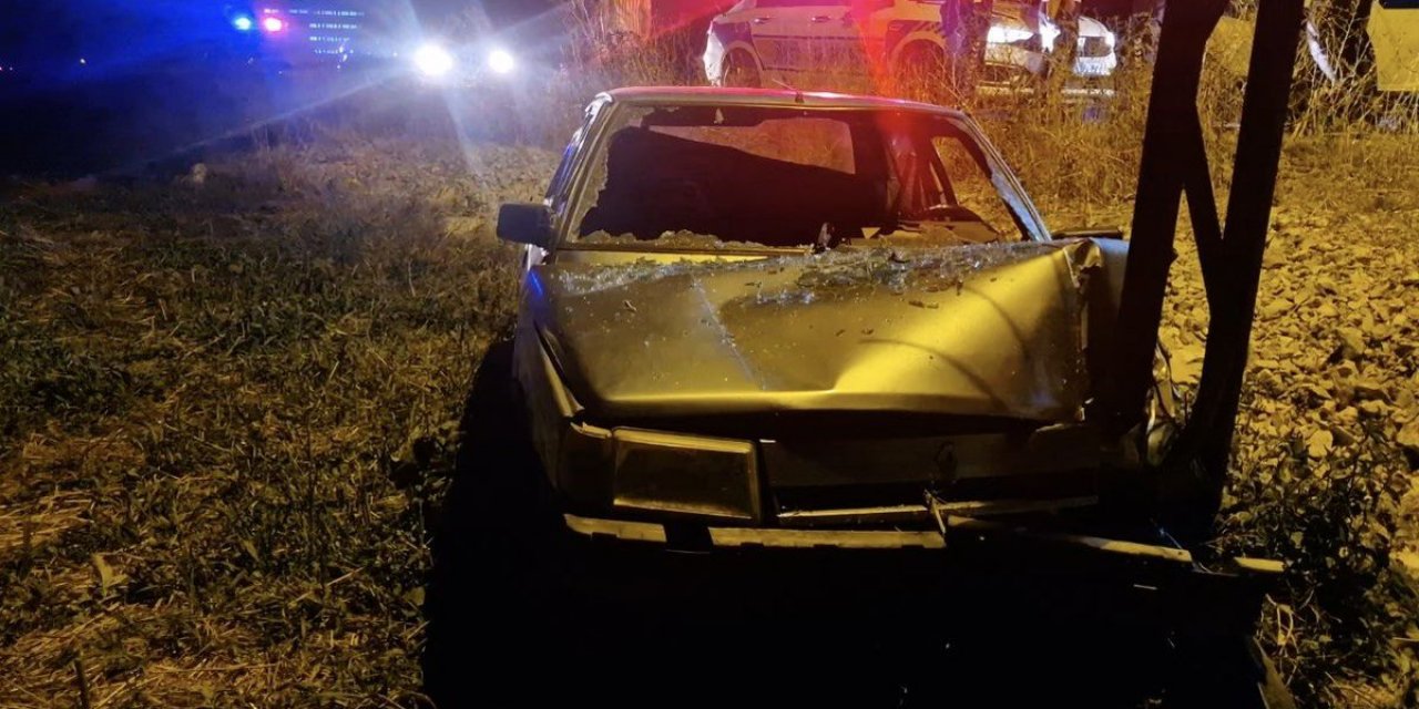 Alaca'da Alkollü Sürücü Tarla Yolculuğu Yaşadı