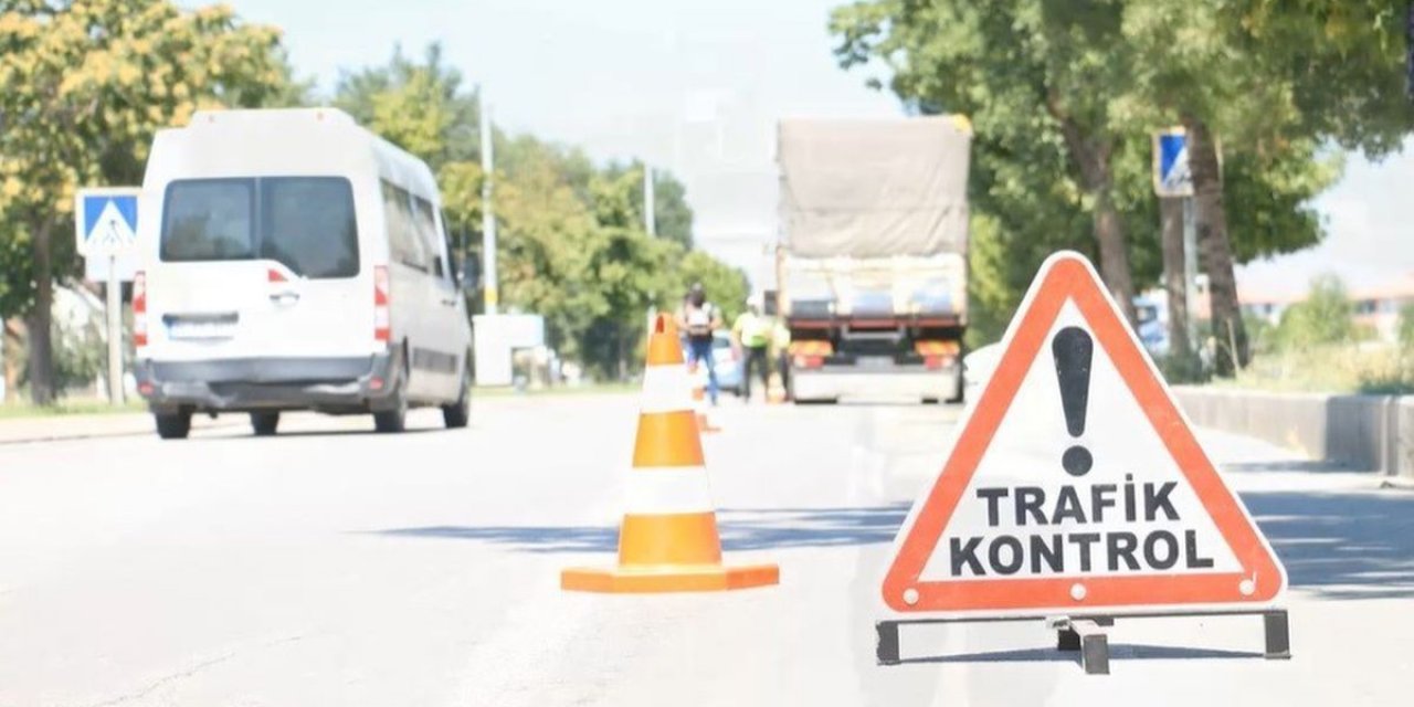 Erzincan'da Drone Destekli Trafik Denetimi