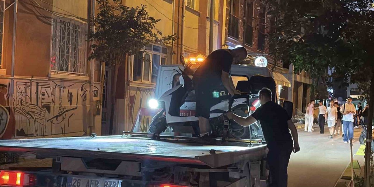 Plakasız Scooter Sürücüsüne Cezayı Duyunca Tepki Verdi