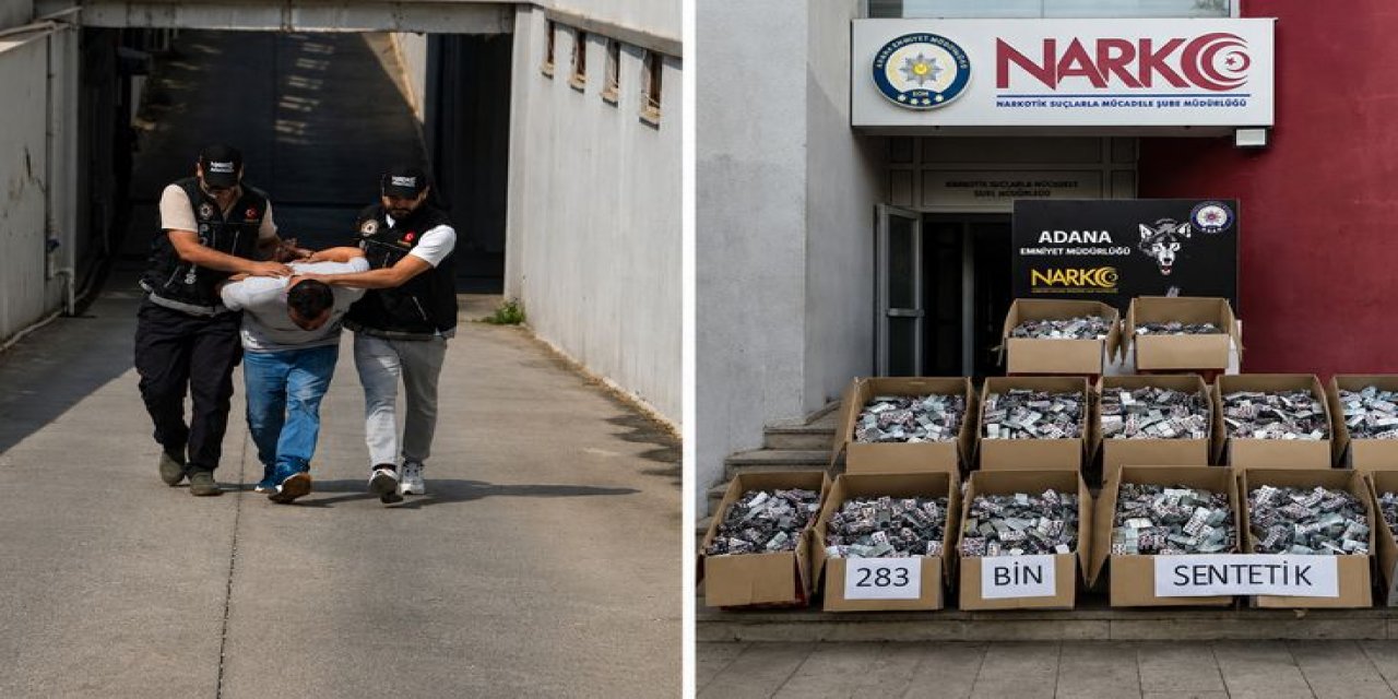 Adana'da 283 Bin Uyuşturucu Hap Ele Geçirildi: 1 Tutuklama