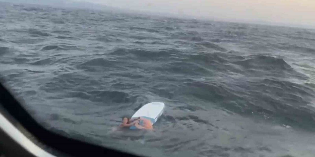SUP Board İle Sürüklenen Baba Ve Kızı Kurtarıldı