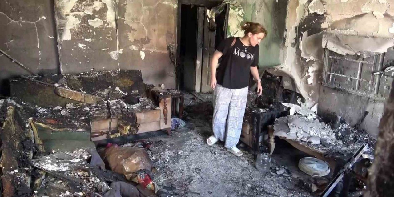 Hatay'da Yangın: Anne ve Oğlu Yaralandı
